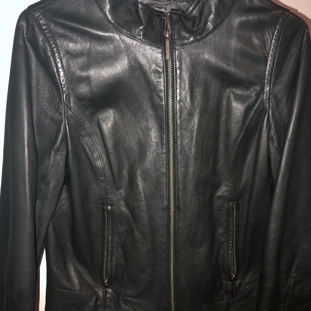 Vince Lightweight Leather Jacket